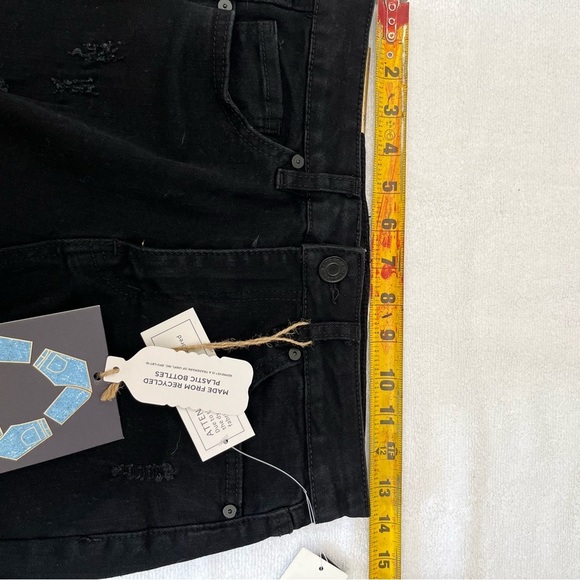 Women's Black Distressed Jeans indigo Rein - Picture 12 of 13